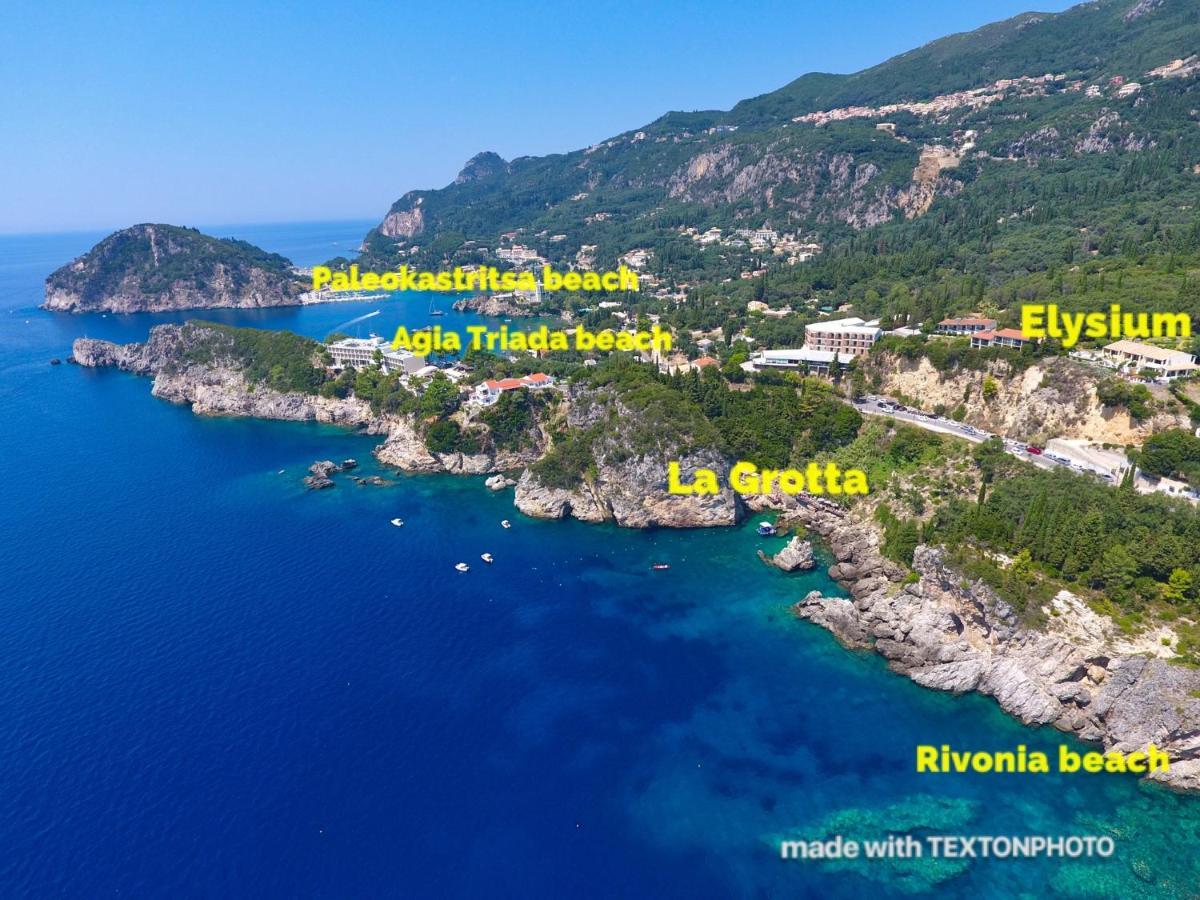 Elysium Apartments Corfu Paleokastritsa Dış mekan fotoğraf
